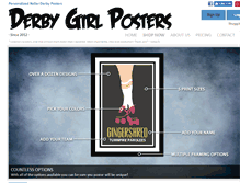 Tablet Screenshot of derbygirlposters.com